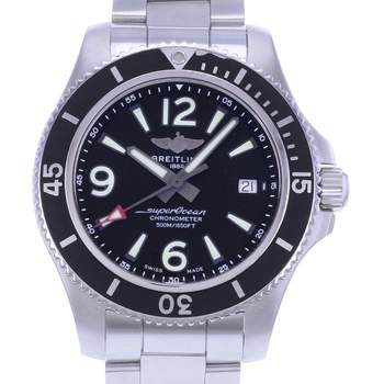 Montre d'occasion BREITLING SuperOcean Automatic homme mouvement automatique certifié (cosc) bracelet acier