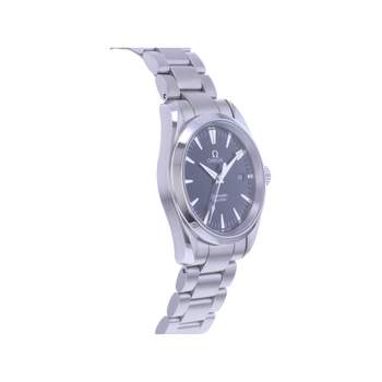Pre-owned OMEGA Seamaster Aquaterra Unisex Quartz Watch with Steel Bracelet