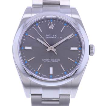 Montre d'occasion ROLEX Oyster Perpetual homme mouvement automatique certifié (cosc) bracelet acier