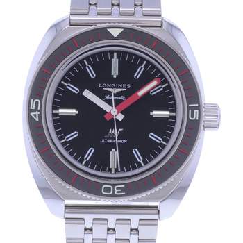 Montre d'occasion LONGINES Ultra-Chron homme mouvement automatique certifié (cosc) bracelet acier