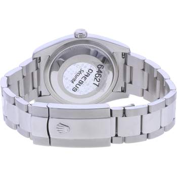 Pre-owned ROLEX DateJust 36 unisex watch with certified automatic movement (COSC) and steel bracelet