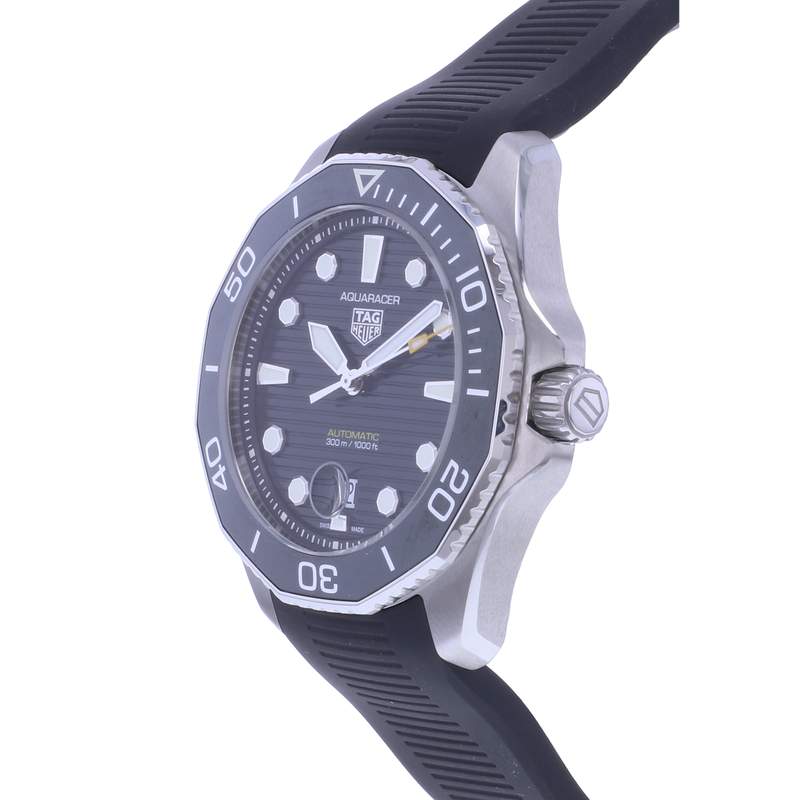 MONTRE TAG HEUER AQUARACER BRACELET CAOUTCHOUC NOIR - vue D2