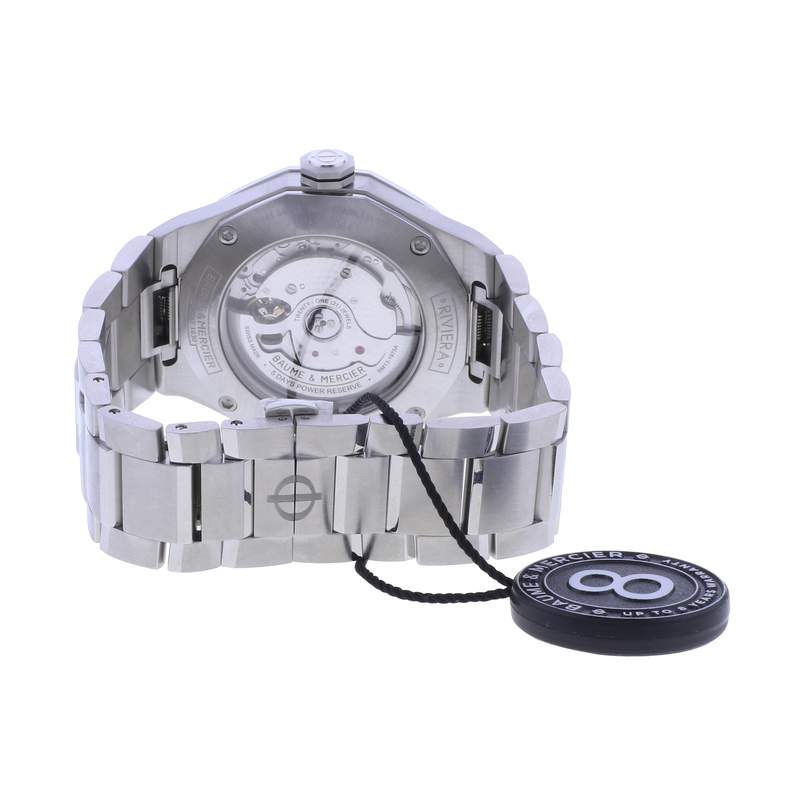 MONTRE BAUME ET MERCIER RIVIERA BRACELET ACIER INOXYDABLE GRIS - vue 3