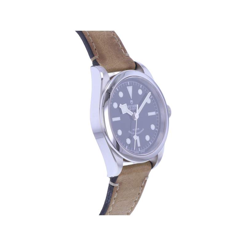 Montre d'occasion TUDOR Black Bay 36 homme automatique bracelet cuir - vue 2