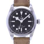 Montre d'occasion TUDOR Black Bay 36 homme automatique bracelet cuir - vue D1