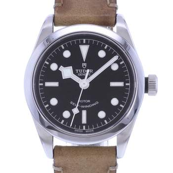 Montre d'occasion TUDOR Black Bay 36 homme automatique bracelet cuir