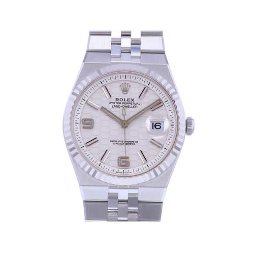 Montre d'occasion ROLEX Land-Dweller 40 homme mouvement automatique certifié (cosc) bracelet acier