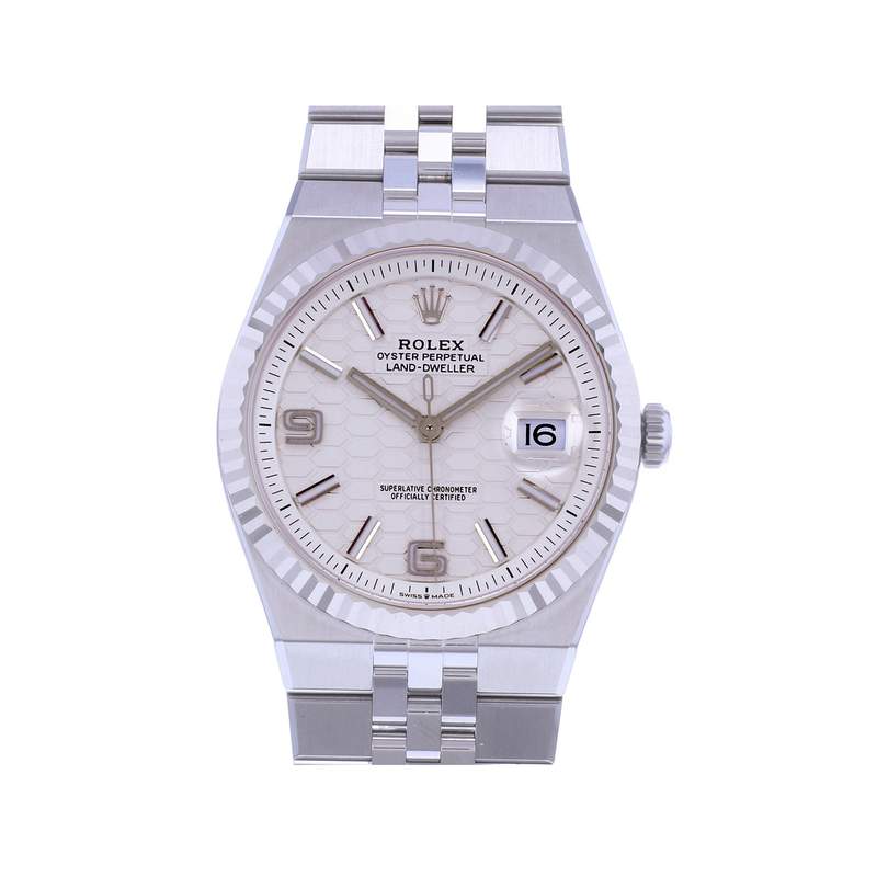 Montre d'occasion ROLEX Land-Dweller 40 homme mouvement automatique certifié (cosc) bracelet acier - vue 1