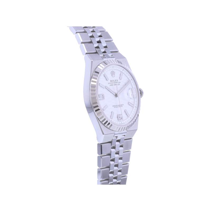 Montre d'occasion ROLEX Land-Dweller 40 homme mouvement automatique certifié (cosc) bracelet acier - vue 2