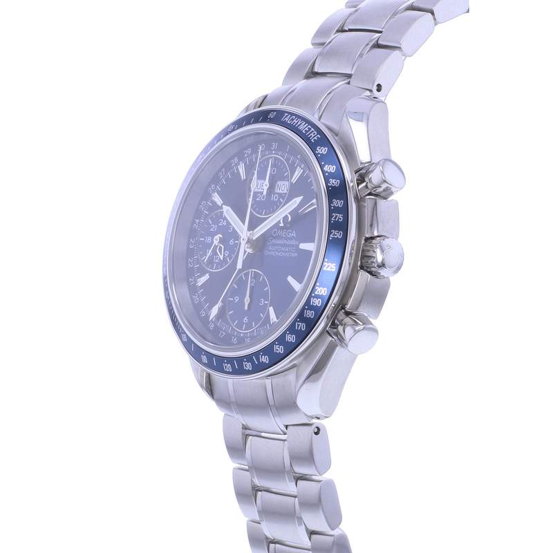 Montre d'occasion OMEGA Speedmaster Day-Date homme automatique bracelet acier - vue D2