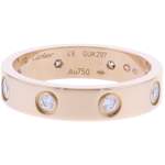 Bague d'occasion CARTIER Love 8 Diamants femme or rose 750/1000 - vue 1