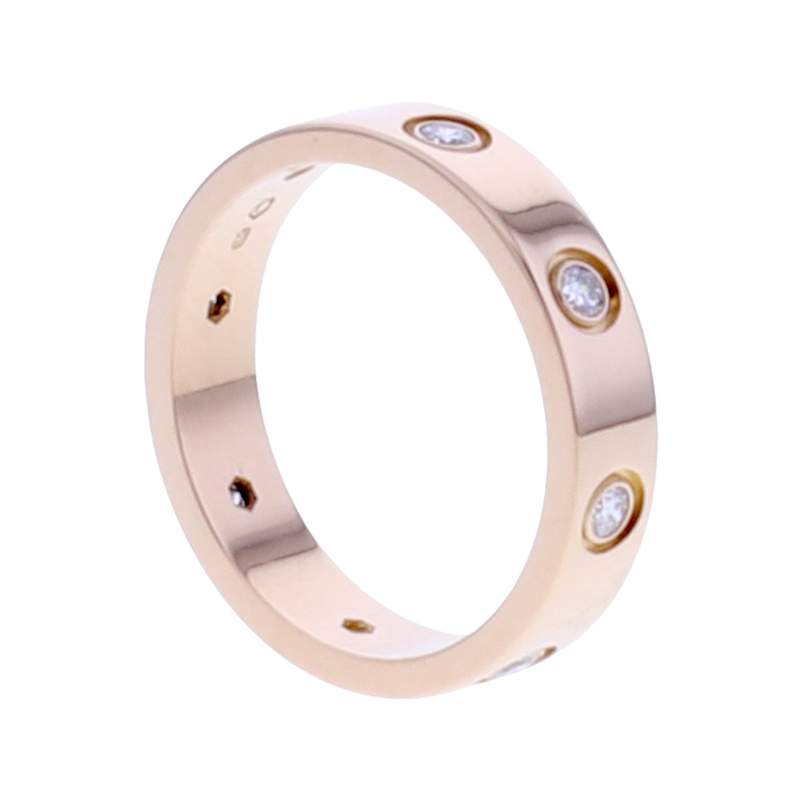 Bague d'occasion CARTIER Love 8 Diamants femme or rose 750/1000 - vue 2