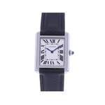 Montre d'occasion CARTIER Tank Solo mixte quartz bracelet cuir d'origine - vue 1