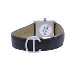Montre d'occasion CARTIER Tank Solo mixte quartz bracelet cuir d'origine - vue 3