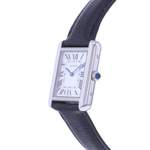 Montre d'occasion CARTIER Tank Solo mixte quartz bracelet cuir d'origine - vue D2