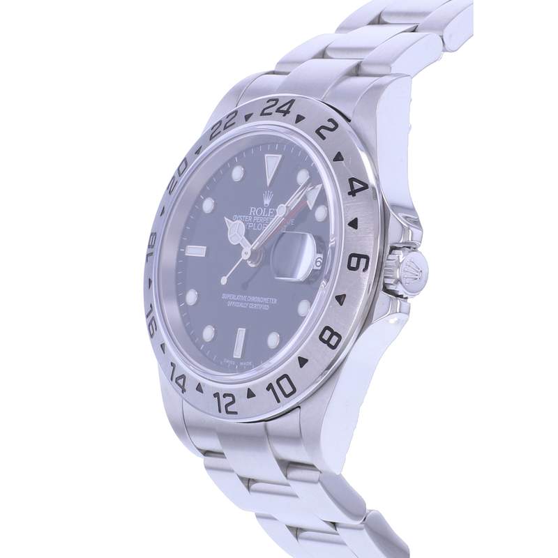 Montre d'occasion ROLEX Explorer II homme mouvement automatique certifié (cosc) bracelet acier - vue D2