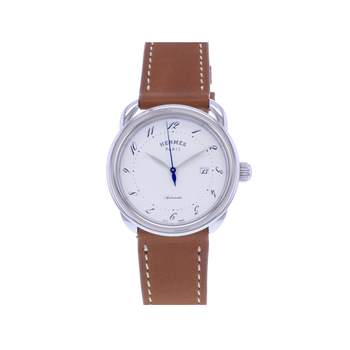 Montre d'occasion HERMES Arceau femme automatique bracelet cuir cresus