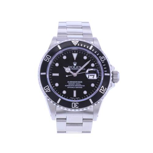 Pre-owned ROLEX Submariner Date men's watch, certified automatic movement (COSC), steel bracelet