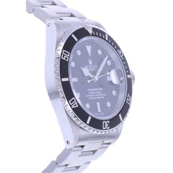 Montre d'occasion ROLEX Submariner Date homme mouvement automatique certifié (cosc) bracelet acier