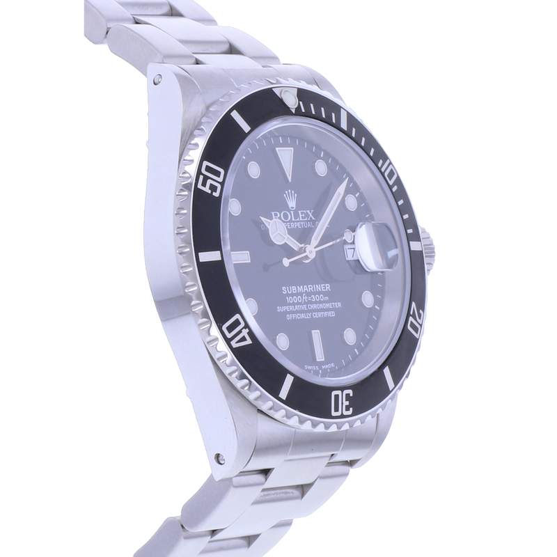 Montre d'occasion ROLEX Submariner Date homme mouvement automatique certifié (cosc) bracelet acier - vue 2