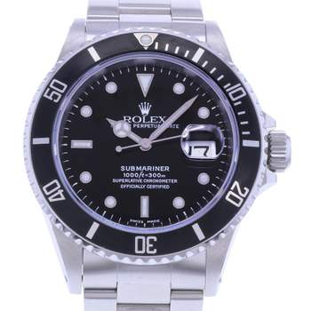 Montre d'occasion ROLEX Submariner Date homme mouvement automatique certifié (cosc) bracelet acier
