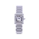 Montre d'occasion CARTIER Tank Française femme quartz bracelet acier - vue 1