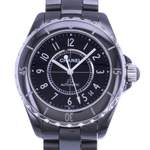 Montre d'occasion CHANEL J12 38 mm femme automatique bracelet céramique - vue D1
