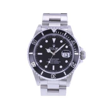 Pre-owned ROLEX Submariner Date men's watch, certified automatic movement (COSC), steel bracelet