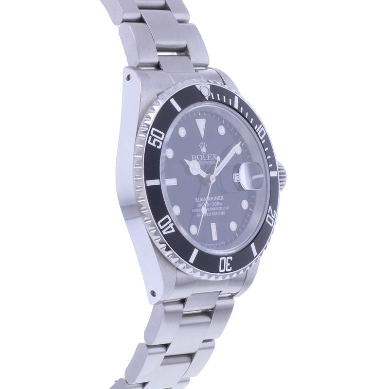 Montre d'occasion ROLEX Submariner Date homme mouvement automatique certifié (cosc) bracelet acier - vue 2