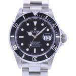 Montre d'occasion ROLEX Submariner Date homme mouvement automatique certifié (cosc) bracelet acier - vue D1