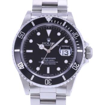Pre-owned ROLEX Submariner Date men's watch, certified automatic movement (COSC), steel bracelet