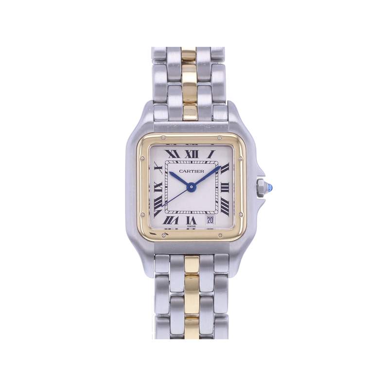 Montre d'occasion CARTIER Panthère Medium femme quartz bracelet or jaune 750/000 et acier - vue 1