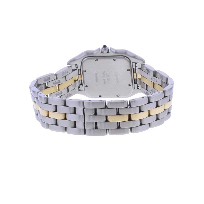 Montre d'occasion CARTIER Panthère Medium femme quartz bracelet or jaune 750/000 et acier - vue 3