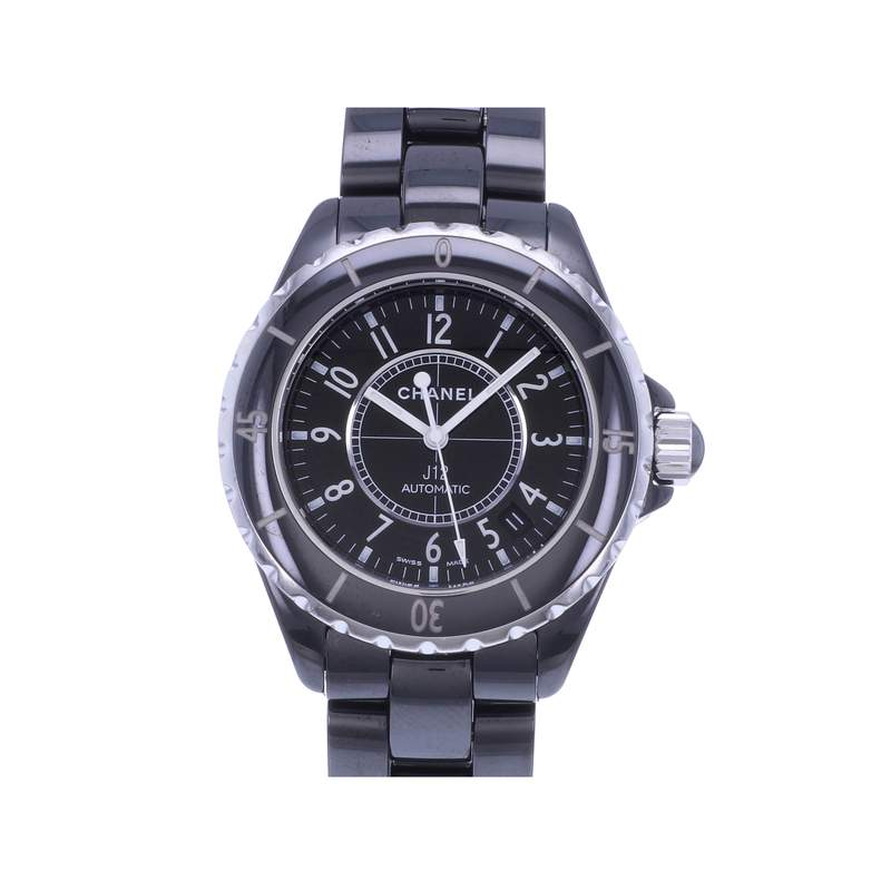 Montre d'occasion CHANEL J12 38 mm femme automatique bracelet céramique - vue 1