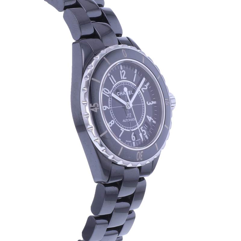 Montre d'occasion CHANEL J12 38 mm femme automatique bracelet céramique - vue 2