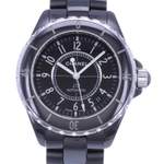 Montre d'occasion CHANEL J12 38 mm femme automatique bracelet céramique - vue D1