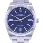 Montre d'occasion ROLEX Oyster Perpetual homme mouvement automatique certifié (cosc) bracelet acier - vue D1