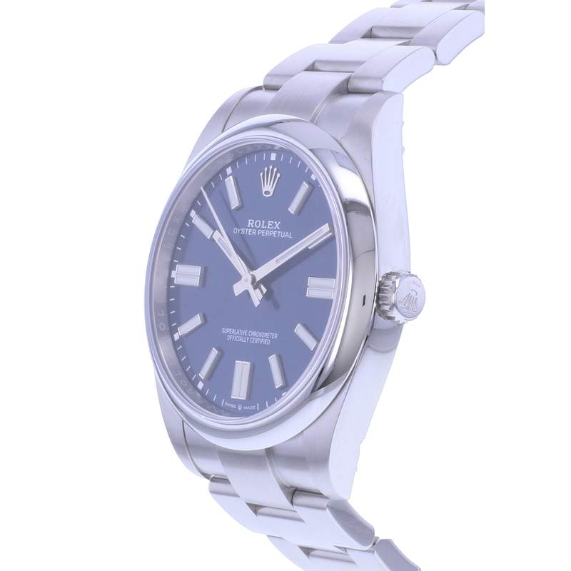 Montre d'occasion ROLEX Oyster Perpetual homme mouvement automatique certifié (cosc) bracelet acier - vue D2