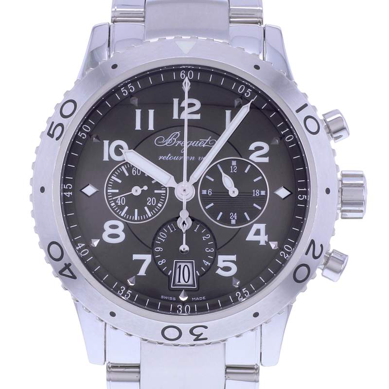 Montre d'occasion BREGUET Type XXI Flyback homme automatique bracelet acier - vue D1