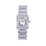 Montre d'occasion CARTIER Tank Française Mini femme quartz bracelet acier - vue 1