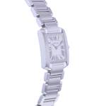 Montre d'occasion CARTIER Tank Française Mini femme quartz bracelet acier - vue 2