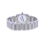 Montre d'occasion CARTIER Tank Française Mini femme quartz bracelet acier - vue 3