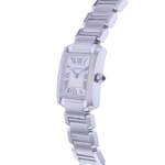 Montre d'occasion CARTIER Tank Française Mini femme quartz bracelet acier - vue D2