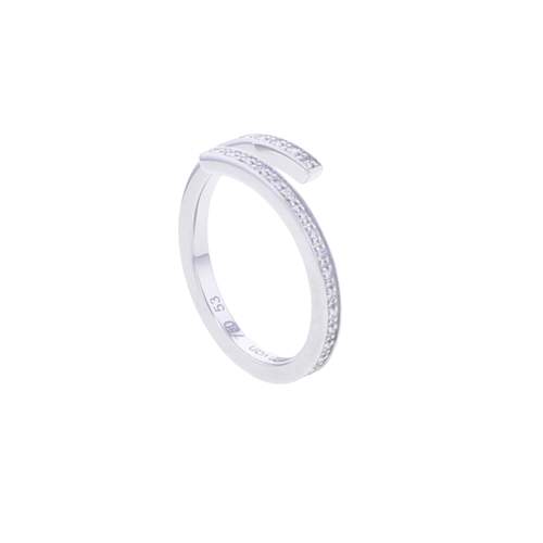 Bague d'occasion DINH VAN Spirale PM femme or blanc 750/1000