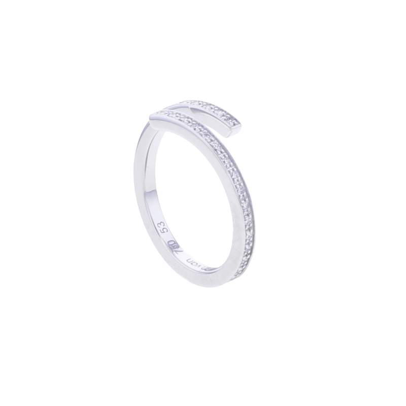 Bague d'occasion DINH VAN Spirale PM femme or blanc 750/1000 - vue 1