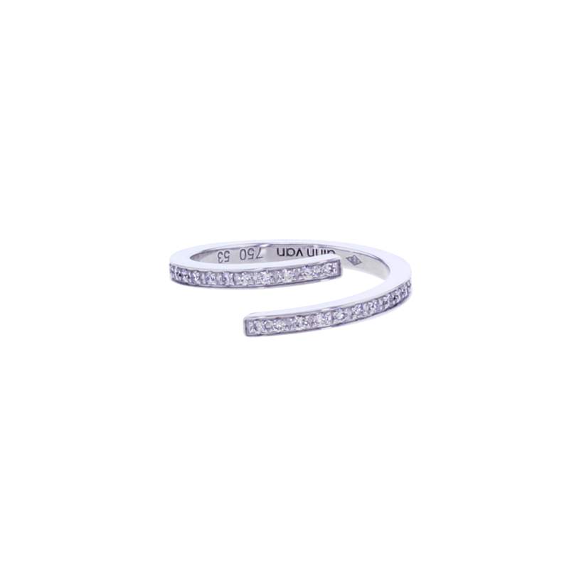 Bague d'occasion DINH VAN Spirale PM femme or blanc 750/1000 - vue 2