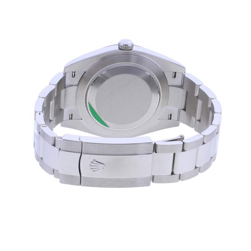 Montre ROLEX DateJust bracelet acier inoxydable gris - vue 3