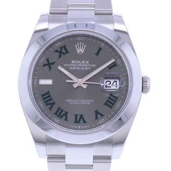 Montre ROLEX DateJust bracelet acier inoxydable gris
