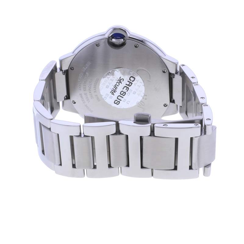 Montre d'occasion CARTIER Ballon Bleu Grand Modèle homme automatique bracelet acier - vue 3