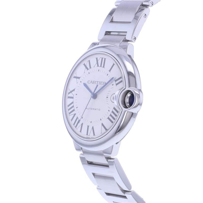 Montre d'occasion CARTIER Ballon Bleu Grand Modèle homme automatique bracelet acier - vue D2
